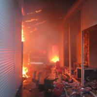 Пожарные ликвидировали возгорание на рынке